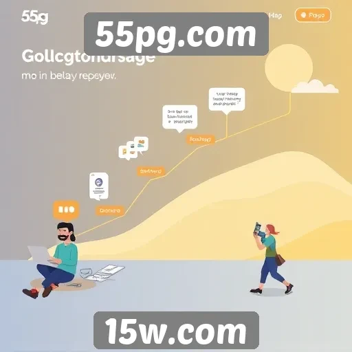 História e desenvolvimento do site 55pg