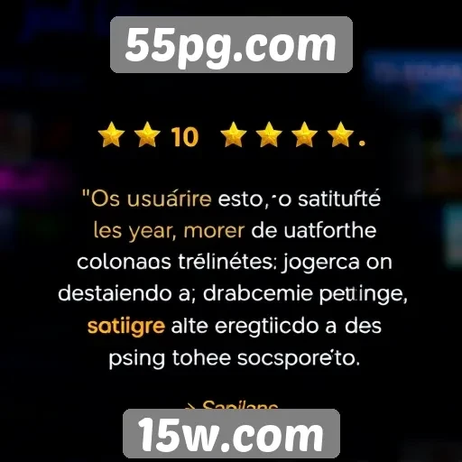 Feedback dos usuários sobre 55pg.com é positivo